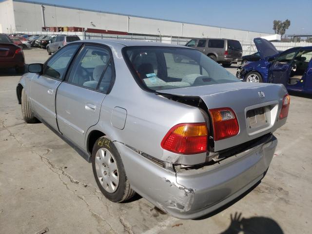 2HGEJ6618XH545702 - 1999 HONDA CIVIC BASE SILVER photo 3