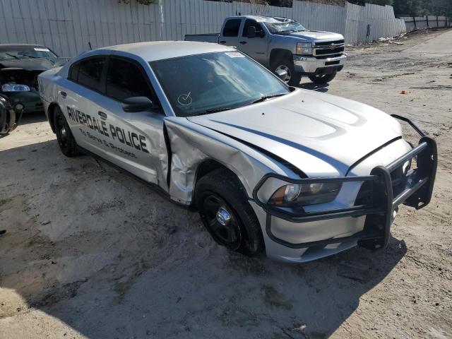 2C3CDXAT3EH216337 - 2014 DODGE CHARGER PO SILVER photo 1