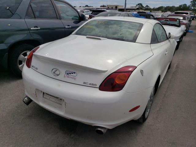 JTHFN48Y040052164 - 2004 LEXUS SC 430 WHITE photo 4