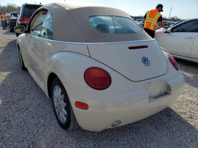 3VWCM31Y25M368754 - 2005 VOLKSWAGEN NEW BEETLE CREAM photo 3