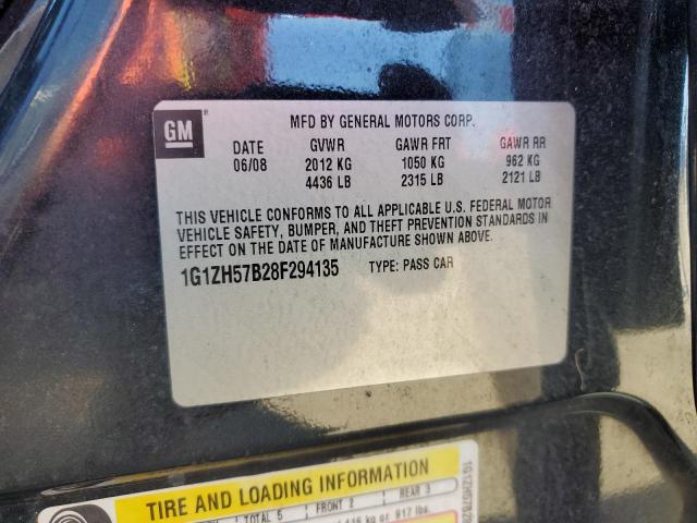 1G1ZH57B28F294135 - 2008 CHEVROLET MALIBU 1LT 黑色 照片 10