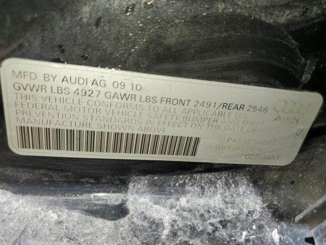 WAUKFAFL7BN021994 - 2011 AUDI A4 PRESTIG BLACK photo 10