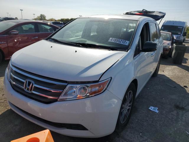 5FNRL5H66CB052629 - 2012 HONDA ODYSSEY EX WHITE photo 2