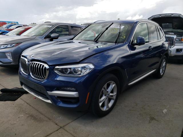 5UXTY3C08L9B07799 - 2020 BMW X3 SDRIVE3 BLUE photo 2