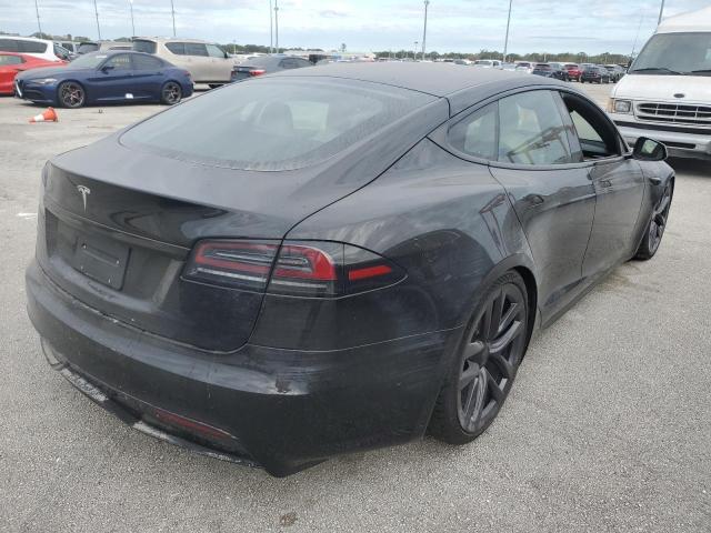 5YJSA1E55NF488970 - 2022 TESLA MODEL S Negro foto 4