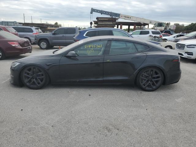 5YJSA1E55NF488970 - 2022 TESLA MODEL S Negro foto 9