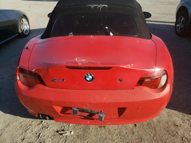 4USBU33566LW68814 - 2006 BMW Z4 3.0 RED photo 6