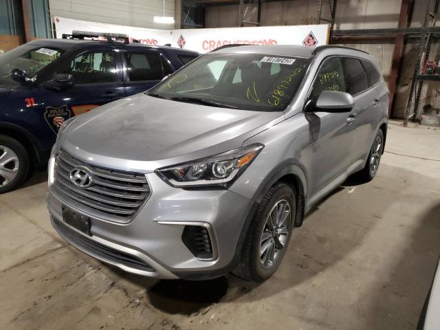 KM8SMDHF5KU308060 - 2019 HYUNDAI SANTA FE X GRAY photo 2