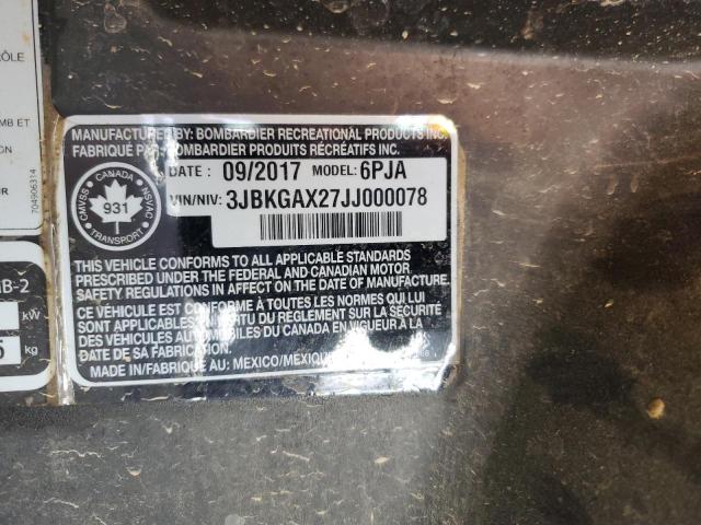 3JBKGAX27JJ000078 - 2018 CAN-AM COMMANDER GREEN photo 10