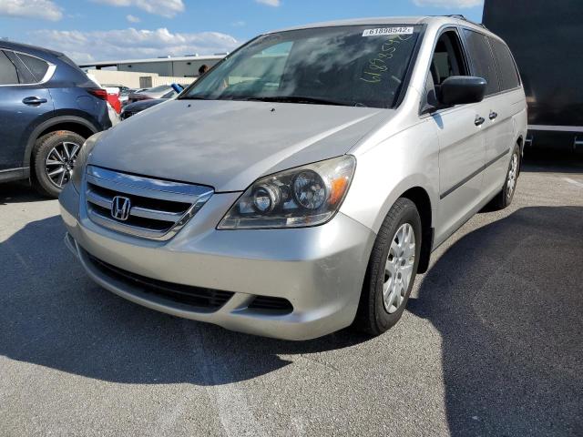 5FNRL38277B027214 - 2007 HONDA ODYSSEY LX SILVER photo 2