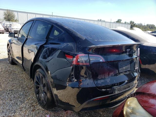 7SAYGDEF9NF307228 - 2022 TESLA MODEL Y أسود صورة 3