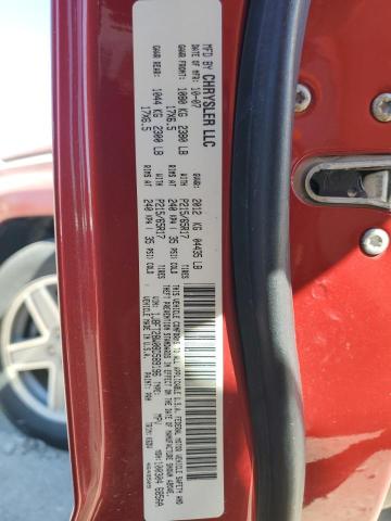 1J8FT28W08D589196 - 2008 JEEP PATRIOT RED photo 10