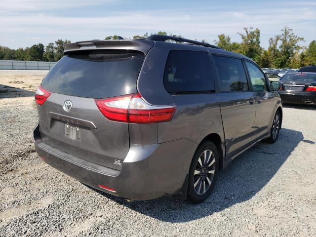 5TDJZ3DC6JS203358 - 2018 TOYOTA SIENNA LE GRAY photo 4