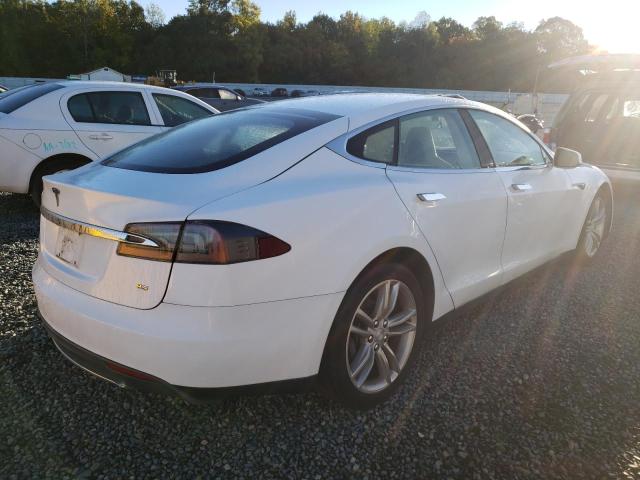 5YJSA1CN5DFP13325 - 2013 TESLA MODEL S Սպիտակ լուսանկար 4