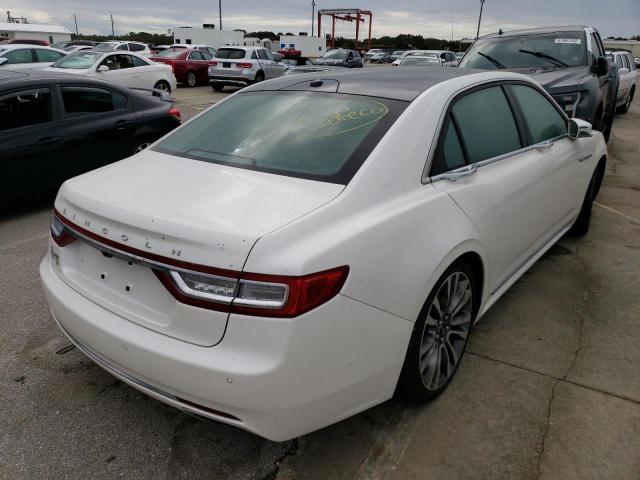 1LN6L9TK9H5600884 - 2017 LINCOLN CONTINENTA WHITE photo 4