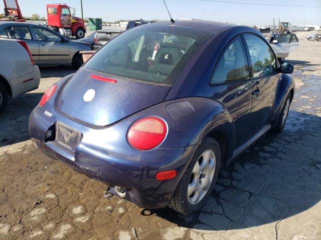 3VWCK21C92M427704 - 2002 VOLKSWAGEN NEW BEETLE 蓝色 照片 4