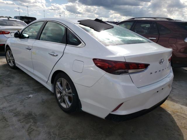 5NPE34AF7KH807094 - 2019 HYUNDAI SONATA LIM WHITE photo 3