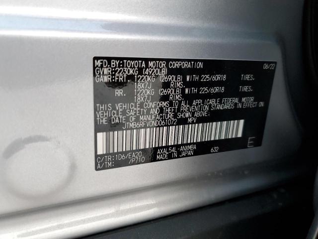 JTMB6RFV0ND061072 - 2022 TOYOTA RAV4 XLE P GRAY photo 10