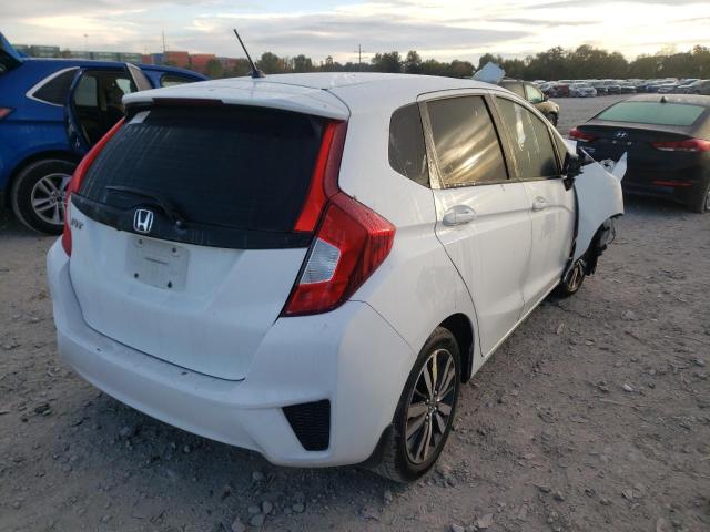 3HGGK5H53FM775471 - 2015 HONDA FIT LX WHITE photo 4