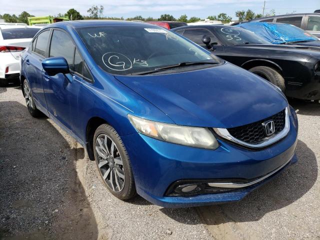 19XFB2F96FE097145 - 2015 HONDA CIVIC EXL Mavi foto 1