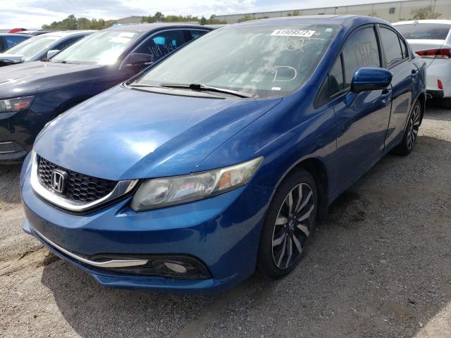 19XFB2F96FE097145 - 2015 HONDA CIVIC EXL Mavi foto 2