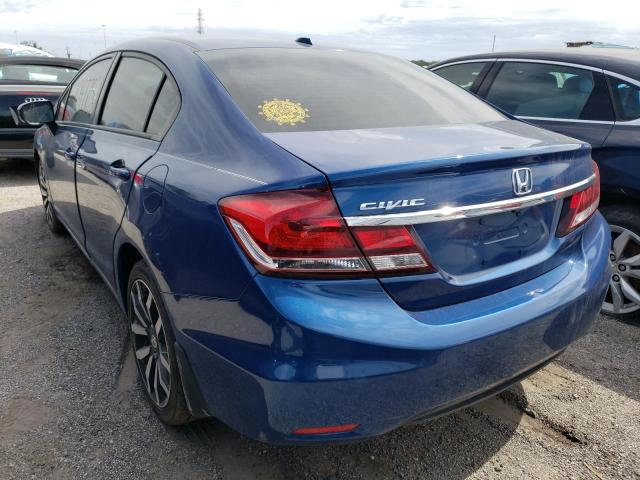 19XFB2F96FE097145 - 2015 HONDA CIVIC EXL Mavi foto 3