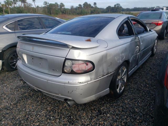 6G2VX12U86L556661 - 2006 PONTIAC GTO SILVER photo 4