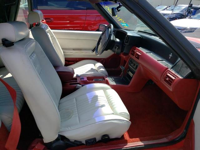 1FACP45E4MF140324 - 1991 FORD MUSTANG GT RED photo 5