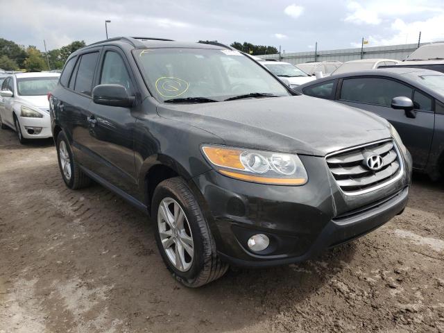 5XYZK4AG4BG053267 - 2011 HYUNDAI SANTA FE L GRAY photo 1