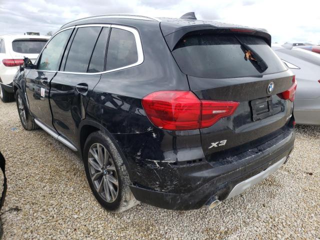5UXTR9C51KLD97221 - 2019 BMW X3 XDRIVE3 BLACK photo 3