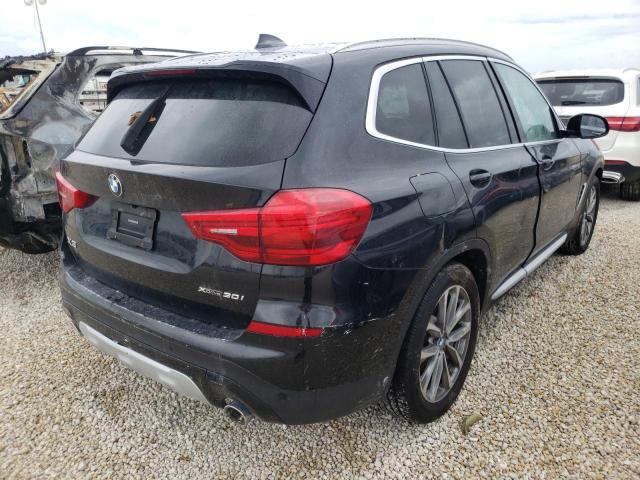 5UXTR9C51KLD97221 - 2019 BMW X3 XDRIVE3 BLACK photo 4