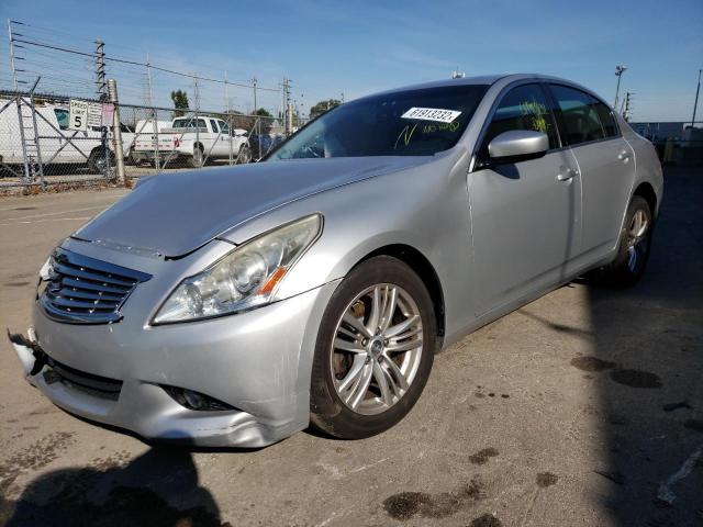 JN1DV6AR9BM650429 - 2011 INFINITI G25 SILVER photo 2