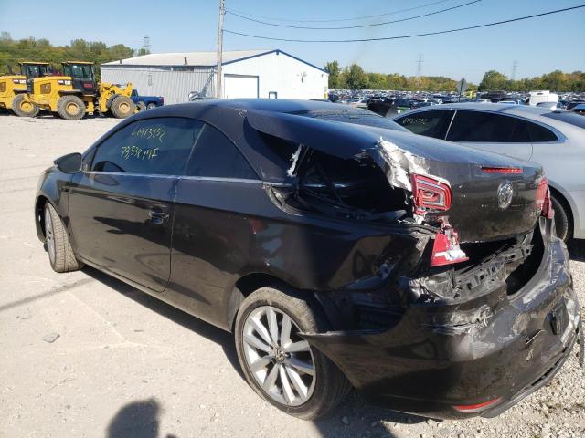 WVWBW7AH6CV003156 - 2012 VOLKSWAGEN EOS KOMFOR 黑色 照片 3