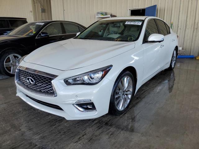 JN1EV7BP2MM703434 - 2021 INFINITI Q50 LUXE WHITE photo 2