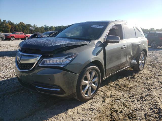 5FRYD4H99GB045952 - 2016 ACURA MDX ADVANC GRAY photo 2