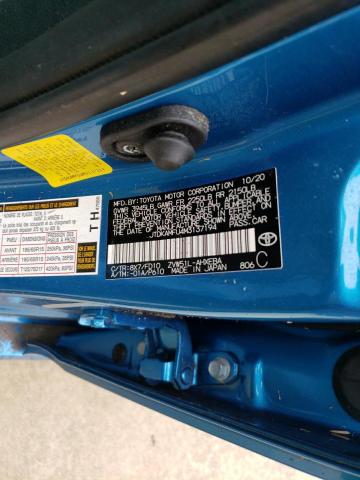 JTDKAMFU4M3137194 - 2021 TOYOTA PRIUS SPEC BLUE photo 10