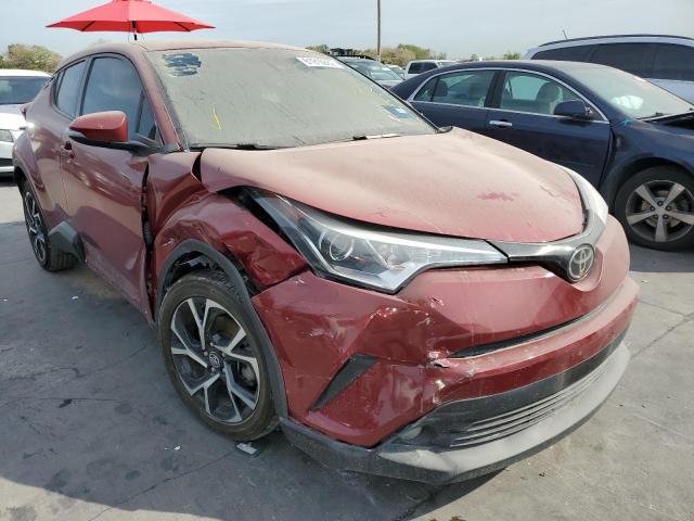 NMTKHMBX2JR005197 - 2018 TOYOTA C-HR XLE MAROON photo 1