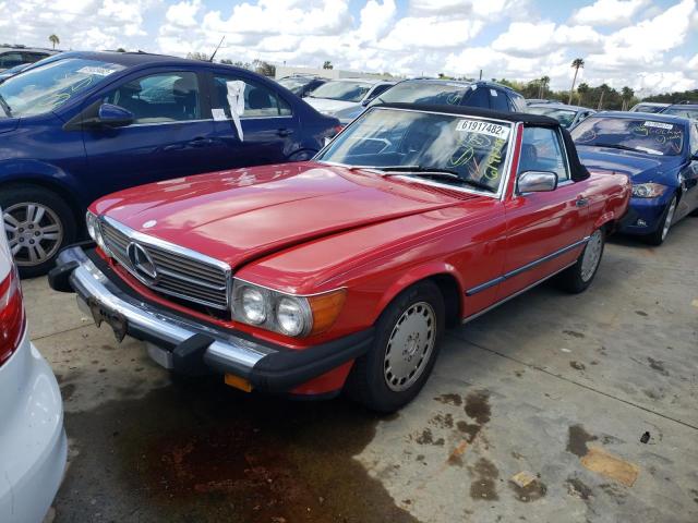 WDBBA48D1GA040658 - 1986 MERCEDES-BENZ 560 SL RED photo 2