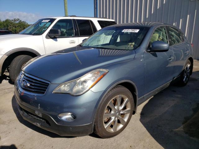 JNKAJ09E48M303477 - 2008 INFINITI EX35 BASE BLUE photo 2