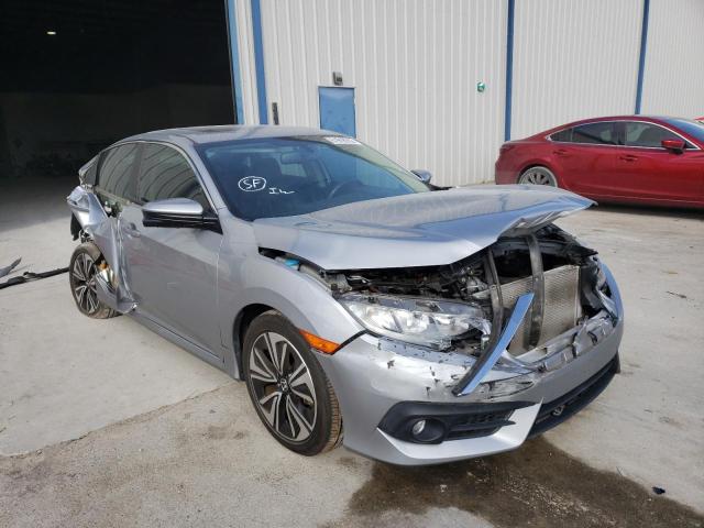 2HGFC1F71HH650363 - 2017 HONDA CIVIC EXL Srebrny zdjęcie 1