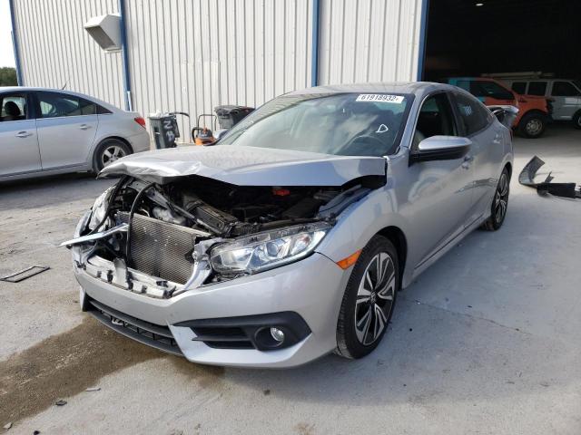 2HGFC1F71HH650363 - 2017 HONDA CIVIC EXL Srebrny zdjęcie 2