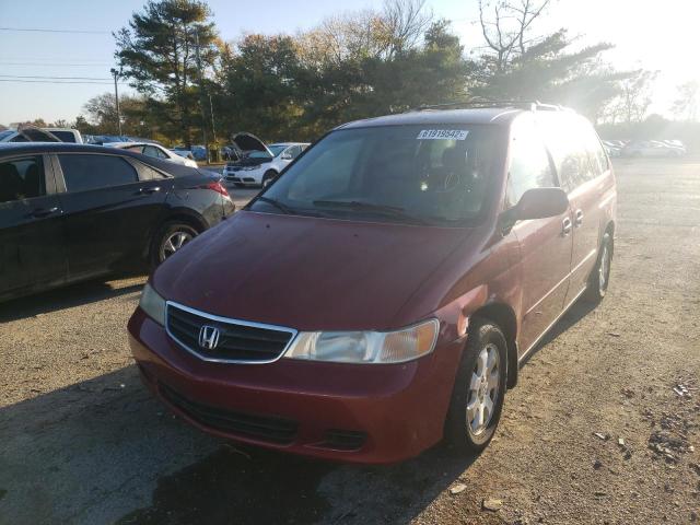 5FNRL18943B135866 - 2003 HONDA ODYSSEY EX BURGUNDY photo 2