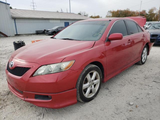 4T1BE46K77U077540 - 2007 TOYOTA CAMRY CE RED photo 2