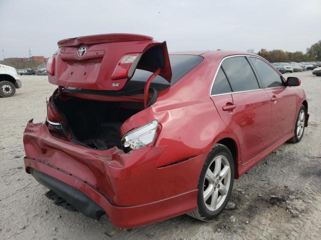 4T1BE46K77U077540 - 2007 TOYOTA CAMRY CE RED photo 4