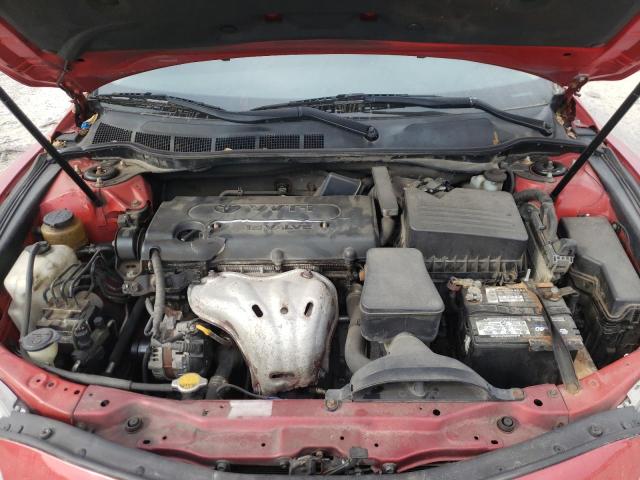 4T1BE46K77U077540 - 2007 TOYOTA CAMRY CE RED photo 7