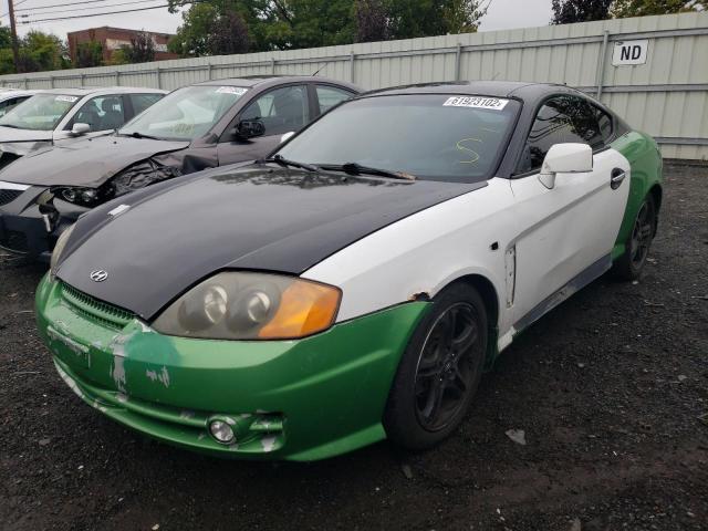 KMHHN65F53U042385 - 2003 HYUNDAI TIBURON GT TWO TONE photo 2