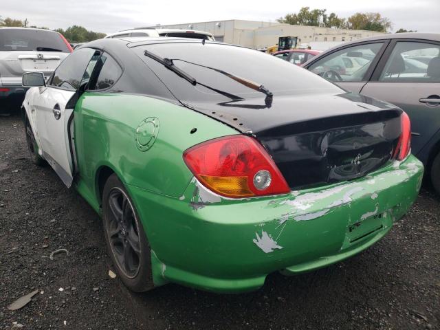 KMHHN65F53U042385 - 2003 HYUNDAI TIBURON GT TWO TONE photo 3