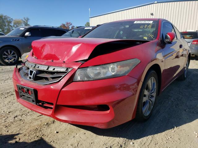 1HGCS1B82BA016084 - 2011 HONDA ACCORD EXL RED photo 2