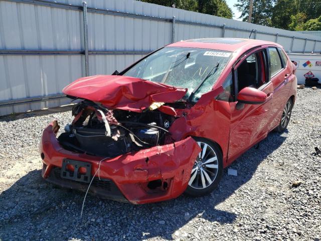 3HGGK5H82FM711061 - 2015 HONDA FIT EX RED photo 2