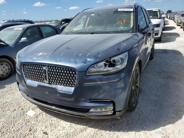 5LM5J7XC3LGL14015 - 2020 LINCOLN AVIATOR RE 青色 照片 2